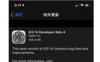 苹果今天发布了iOS和iPadOS14的第四个开发者测试版本