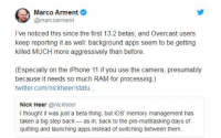 iOS13.2杀后台问题严重令iPhone用户抓狂