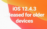 iPhone5s等旧型号苹果设备现可升级iOS12.4.3