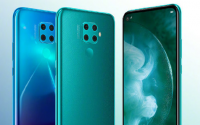 华为nova5z正面采用极点全面屏设计前置3200万像素摄像头