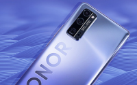 荣耀30Pro+正面搭载6.57英寸超曲OLED飞瀑屏