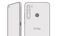 HTCDesire20Pro设计图可以很明显的看出这款手机采用了挖孔屏设计