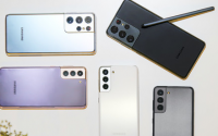 三星GalaxyS21三款手机都搭载了三星自家AMOLED屏幕采用居中挖孔设计
