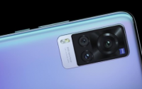 vivoX60t正面为一块6.56英寸的AMOLED挖孔屏