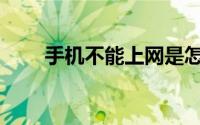 手机不能上网是怎么回事儿,·没欠费