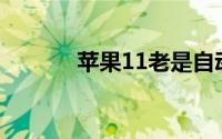 苹果11老是自动删除聊天记录