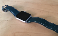 适用于AppleWatch的SLGDesignD6意大利MinervaBox皮革表带