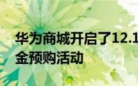 华为商城开启了12.12荣耀Magicbook的订金预购活动