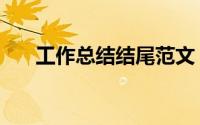 工作总结结尾范文（工作总结结束语）