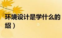 环境设计是学什么的（关于环境艺术设计的介绍）