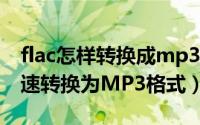 flac怎样转换成mp3格式（FLAC格式如何快速转换为MP3格式）