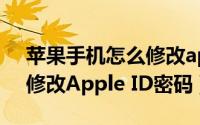 苹果手机怎么修改apple id（苹果手机怎么修改Apple ID密码）
