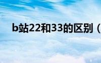 b站22和33的区别（b站2233怎样区分）