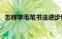 怎样学毛笔书法进步快（怎样学毛笔书法）