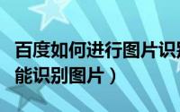 百度如何进行图片识别（如何使用百度识图功能识别图片）