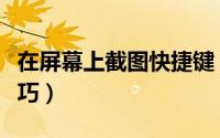 在屏幕上截图快捷键（三种屏幕快捷键截图技巧）