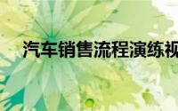 汽车销售流程演练视频（汽车销售流程）