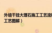 外墙干挂大理石施工工艺流程（大理石材外墙干挂技术施工工艺图解）