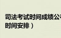 司法考试时间成绩公布（年司法考试成绩查询时间安排）