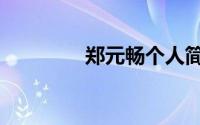 郑元畅个人简介（郑元畅）