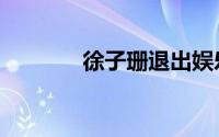 徐子珊退出娱乐圈（徐子珊）