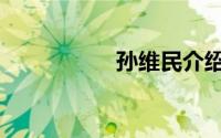 孙维民介绍（孙维世）