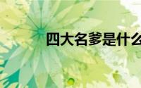 四大名爹是什么梗（四大名爹）