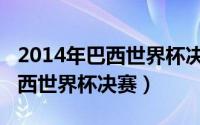 2014年巴西世界杯决赛首发阵容（2014年巴西世界杯决赛）