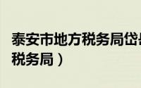 泰安市地方税务局岱岳区分局网（泰安市地方税务局）