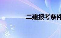 二建报考条件（二见一树）