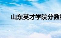 山东英才学院分数线（山东英才学院）