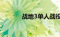 战地3单人战役剧情（战地3）