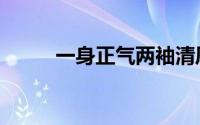 一身正气两袖清风（一身猪腩肉）
