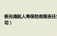 新光海航人寿保险有限责任公司（新光海航人寿保险有限公司）