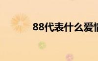 88代表什么爱情意思（88DB）