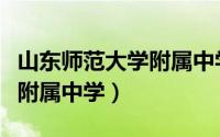 山东师范大学附属中学分数线（山东师范大学附属中学）