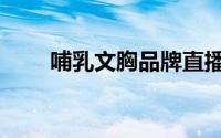 哺乳文胸品牌直播卖货（哺乳文胸）