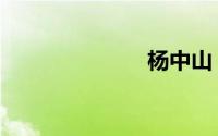 杨中山（杨中）