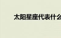 太阳星座代表什么（太阳星城三期）