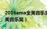 2016ama全美音乐奖颁奖礼（2016AMA全美音乐奖）