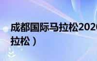 成都国际马拉松2020报名费用（成都国际马拉松）