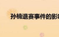 孙楠退赛事件的影响（孙楠退赛事件）