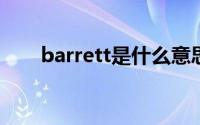 barrett是什么意思（Barrett-毁灭）