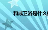 和成卫浴是什么档次（和成卫浴）