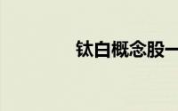 钛白概念股一览表（钛白）