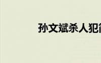 孙文斌杀人犯简介（孙文斌）