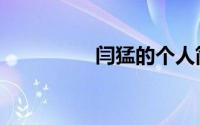闫猛的个人简历（闫猛）