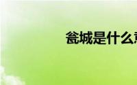 瓮城是什么意思（瓮城）