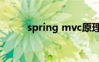 spring mvc原理（spring mvc）