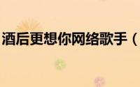 酒后更想你网络歌手（酒后更想你 网络歌曲）